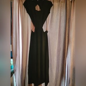 Red by BKE buckle side cutout long black dress - size M